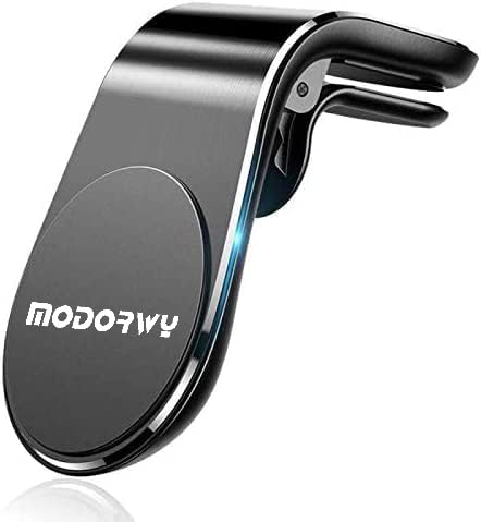 Modorwy L Shaped Universal Magnetic Car Mobile Holder - Hook Clip Magnetic Car Vent Phone Holder for Any Car Ftal Air Vent Phone Mount Fit Mobile Holder