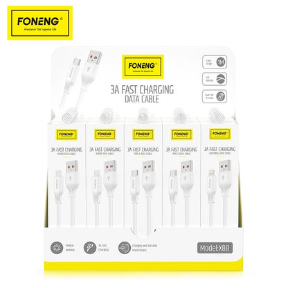 Foneng X88 1M Charging CABLE (3A)
