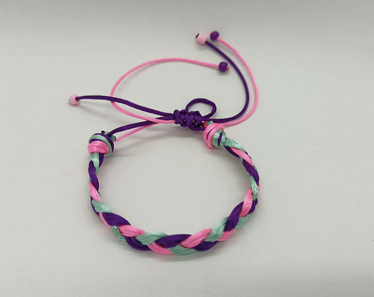 Friendship Bracelets - سوار الصداقة (Pink-Purple-Green)