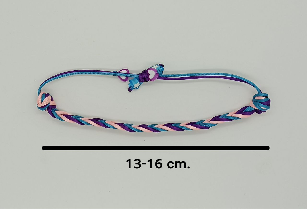 Friendship Bracelets - سوار الصداقة (Pink-Purple-Blue)