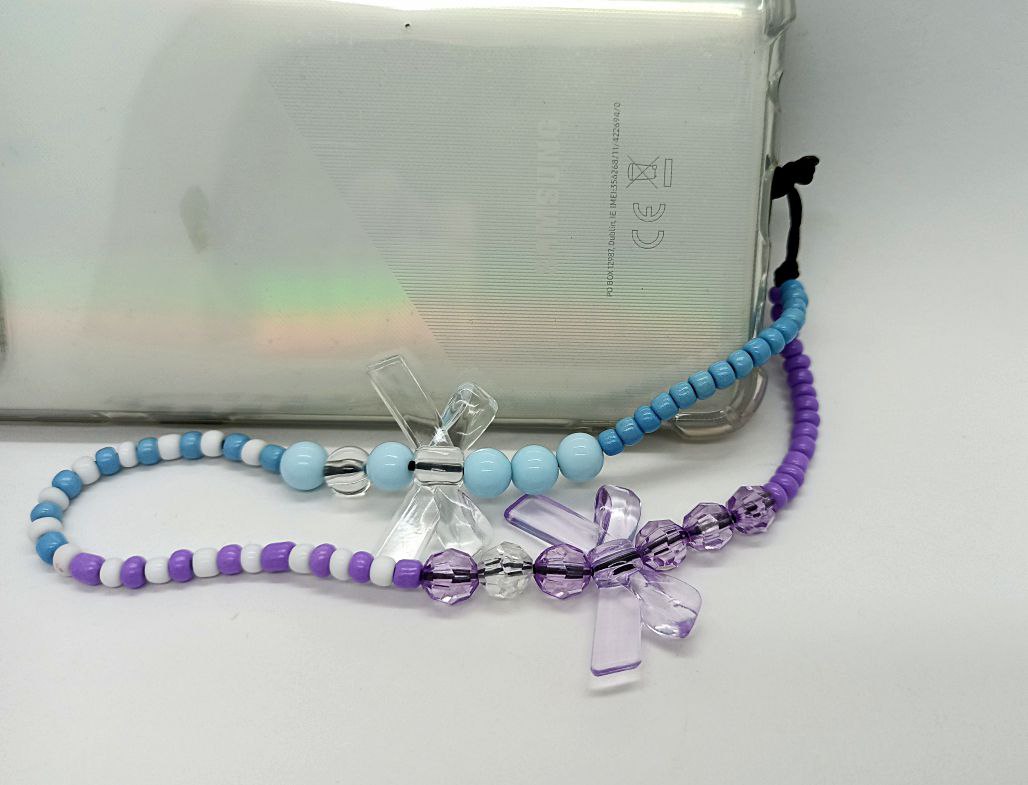 Phone Strap Blue/Purple 15cm