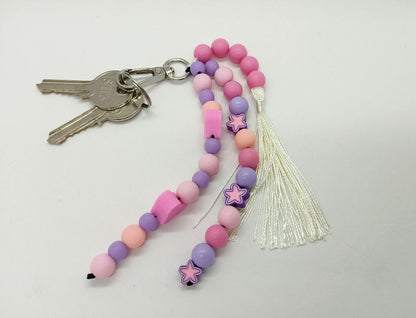 Keychain 16-17cm  pink/purple