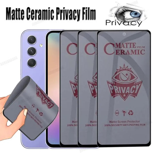 Matte Ceramic Privacy Screen Protector For all Samsung Models Anti-Spy Film
