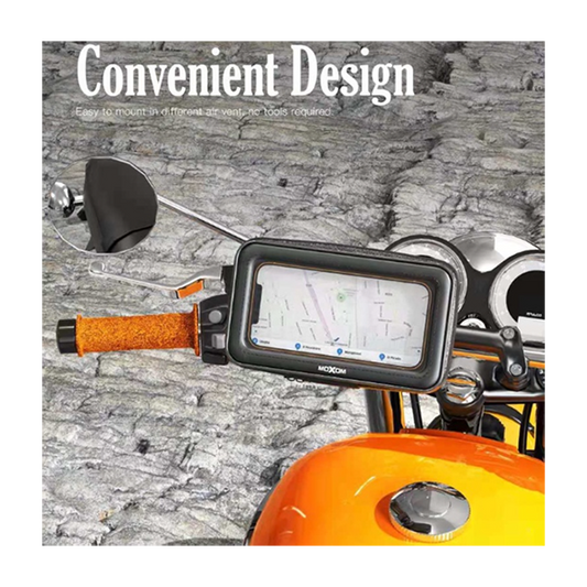 Moxom MX-VS41 Knight Motorcycle Phone Holder / Waterproof / Sensitive Touch Screen - Black