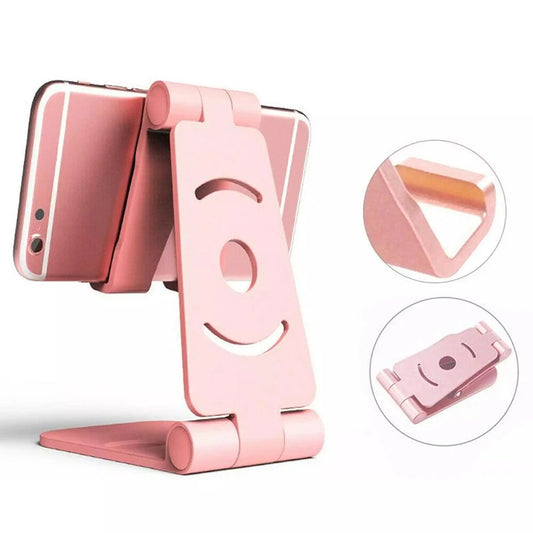 Universal adjustable mobile phone stand, stand desktop Rotating folding portable practical support cellphone watch tv free hands
