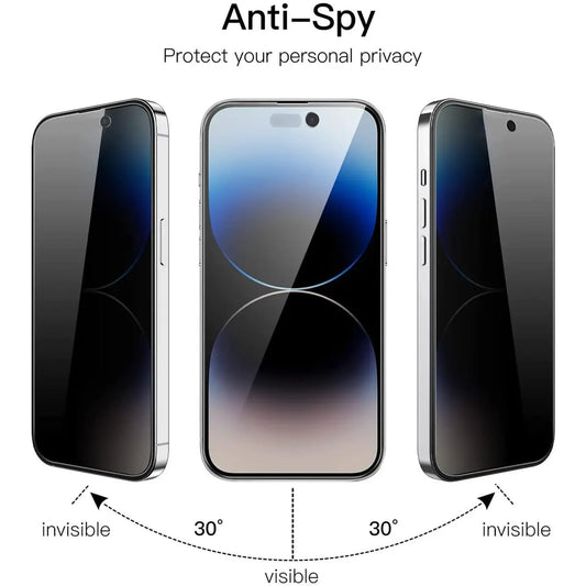 Privacy Screen Protector for all IPHONE Models Glass Privacy anti Spy Film