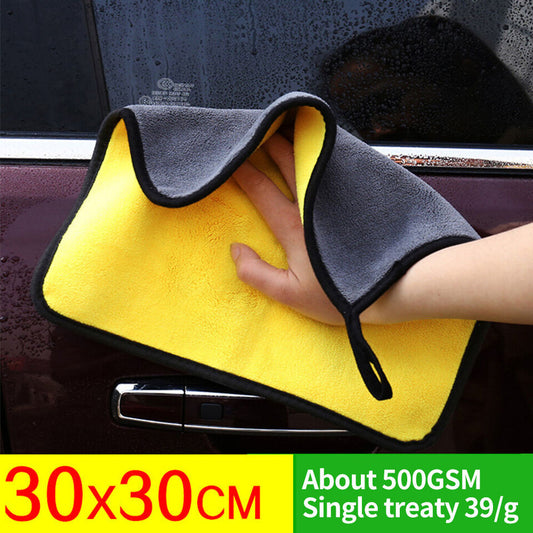 Microfibre Cloth Car Care Wash Kitchen Cleaning Drying Towel Super Absorbent