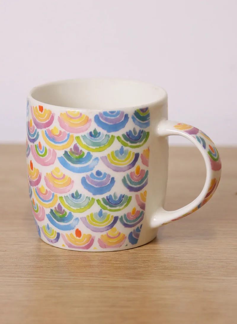 310ml Colorful Design Ceramic Mug, Dishwasher & Microwave Safe Mug