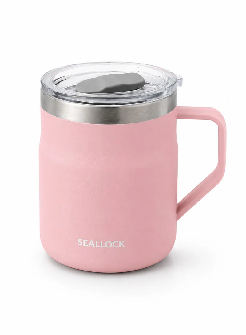 SEALLOCK 560ml 304 Stainless Steel Double-Wall Vacuum Insulated Thermal Mug With Transparent Sliding Lid