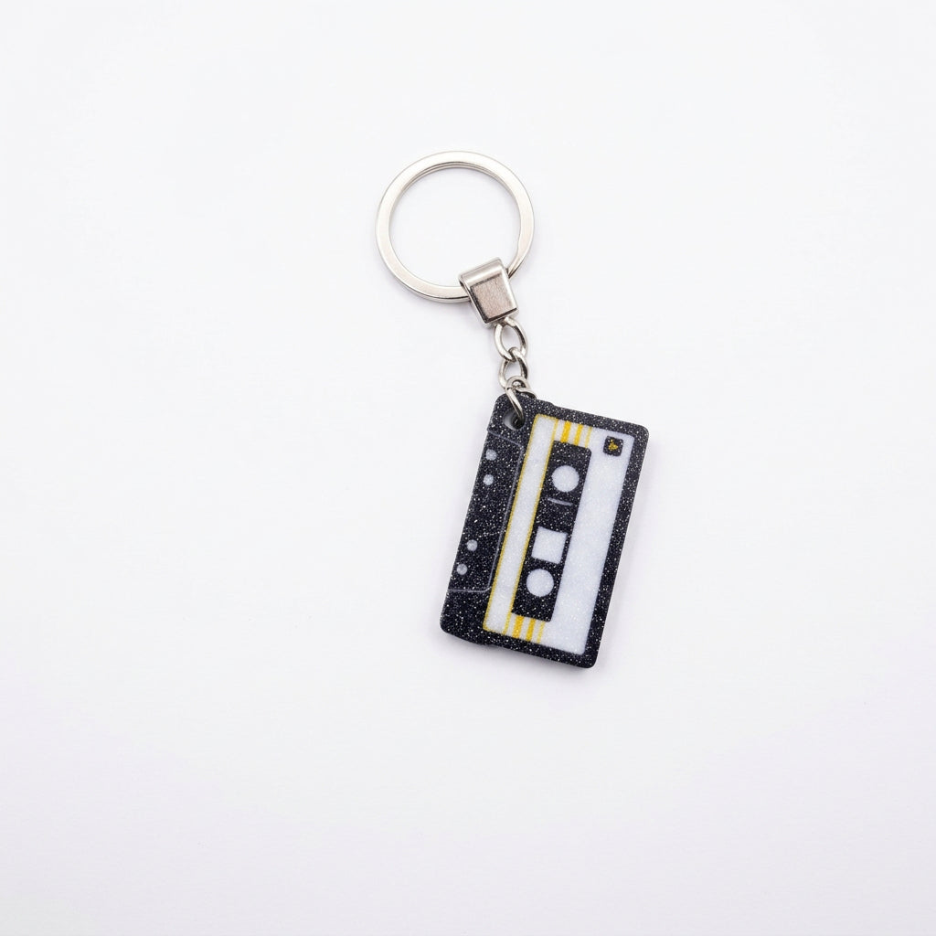 3D Printed Novelties – Keychain Retro Cassette