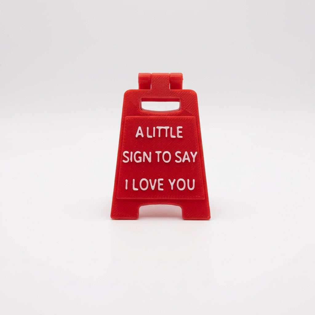 3D Printed Novelties – Mini Caution Signs