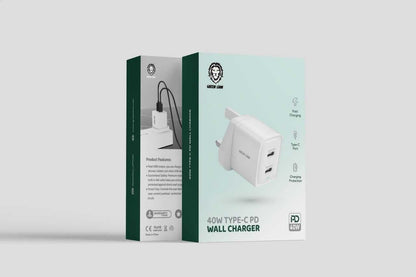 Green Lion 40W Type-C PD Wall Charger , Fast Charging