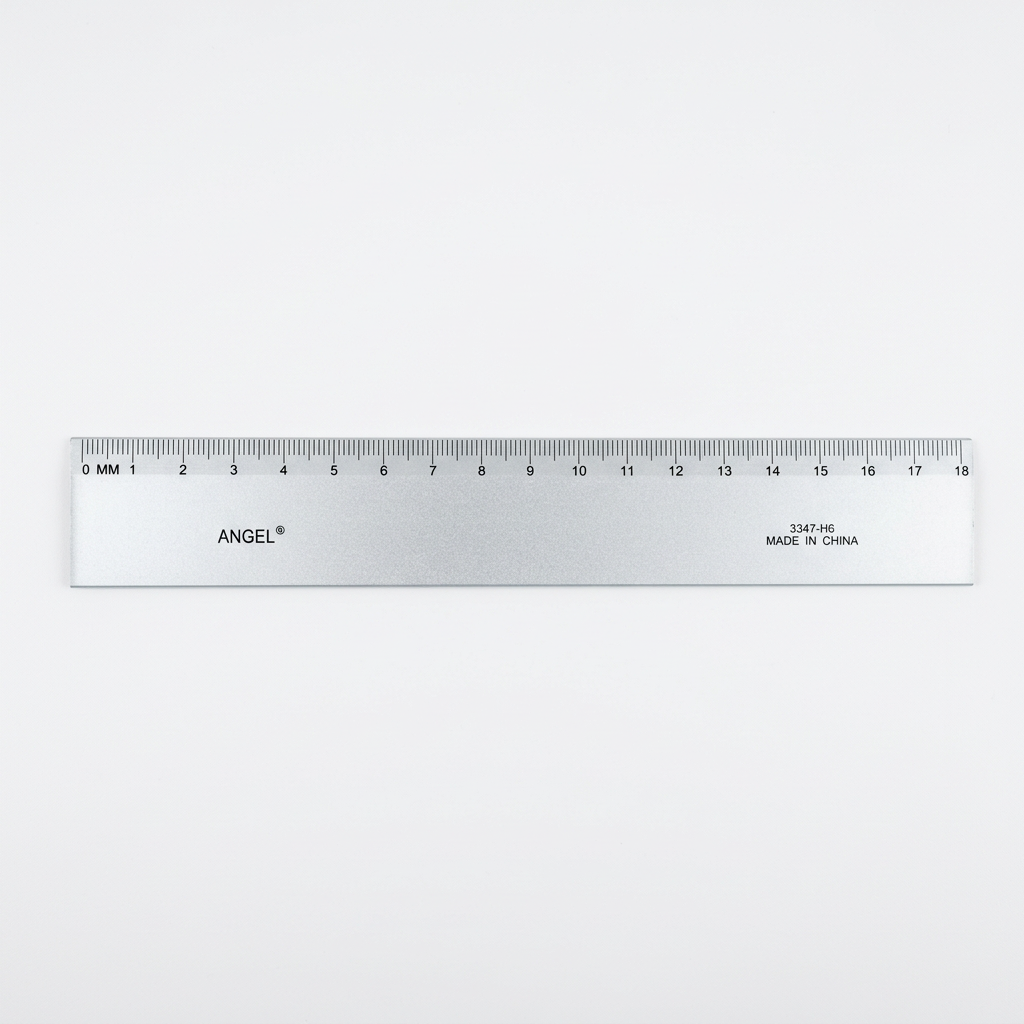 ANGEL Precision Plastic Ruler - 18cm Transparent