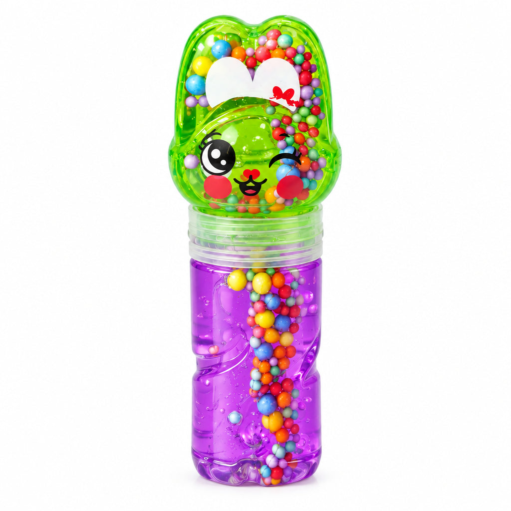 Crystal Mud Slime Toy with Cartoon Character Container – Assorted Colors