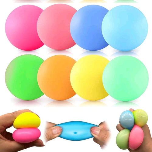 Colorful Mini Stress Relief Squishy Balls – Soft & Washable Sensory Fidget Toys
