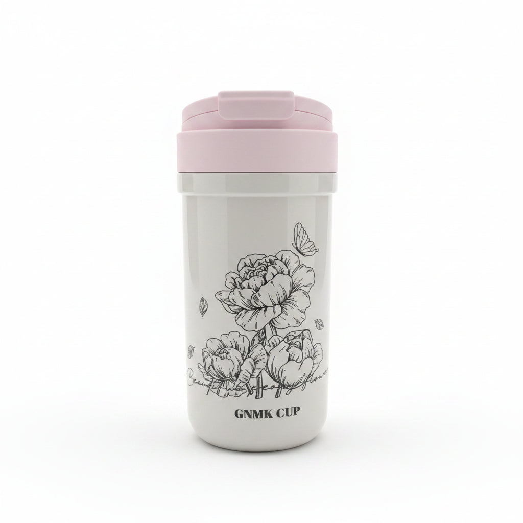 GNMK Tidal Cup Fashion Water Bottle. Insulated Streetwear-Style Travel Tumbler & Portable Sports Mug 600ml
