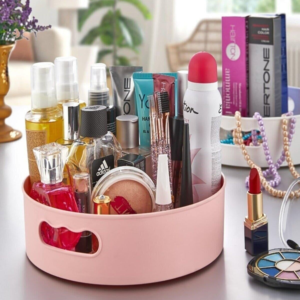 Uydas 360° Rotating Multi-Purpose Organizer Tray – Lazy Susan for Kitchen, Bathroom & Vanity