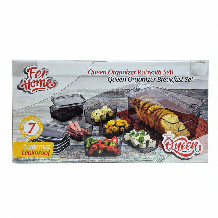 Fer Home Queen 7-Piece Leakproof Breakfast Organizer Set