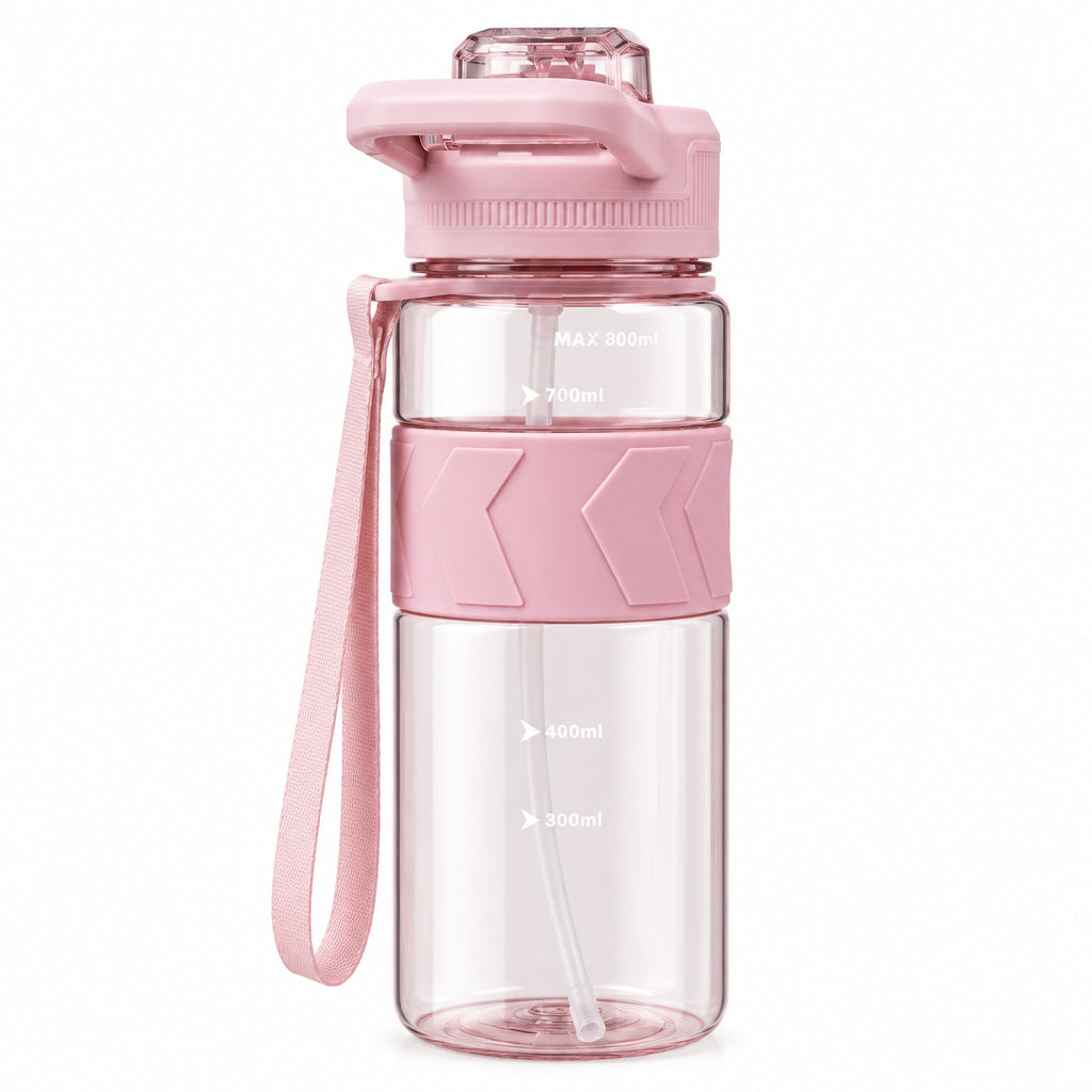 ST-YIBEN Energy 700ml Leak-Proof Sports Water Bottle - Gym, Fitness & Outdoor Hydration Bottle with Time/Volume Markers