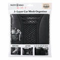 Nuoyi Miao 3-Layer Car Mesh Organizer – Elastic Barrier and Storage Net