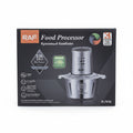 RAF 1000W Electric Food Processor & Meat Chopper (R.7019) - 2L Large Capacity Stainless Steel Bowl with 4 Sharp Spiral Blades