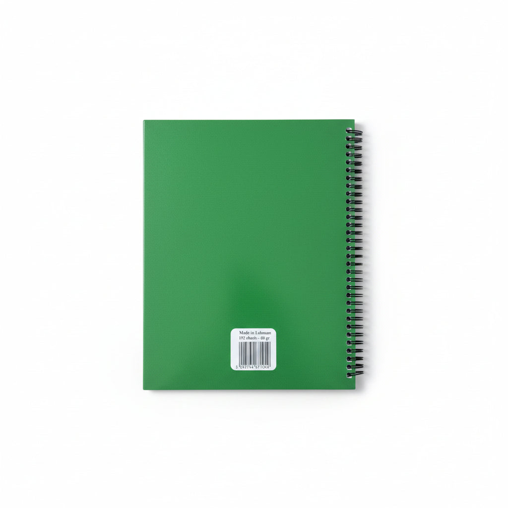 University Cartoon Cover 384 pages Grid Spiral Notebook - square lines