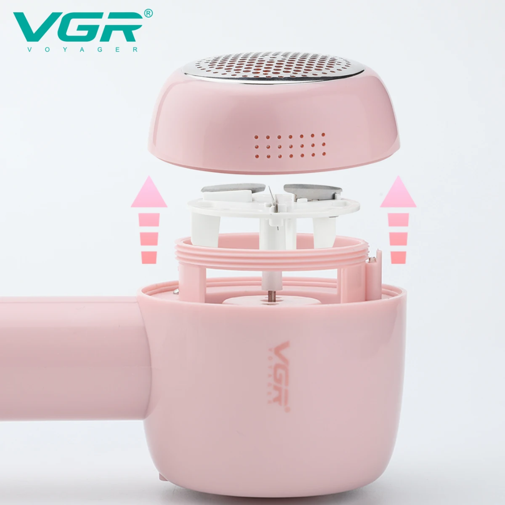 VGR V-813 Rechargeable Fabric Lint Remover - Portable Electric Clothes Fuzz Shaver and Pill Trimmer for Sweaters, Carpets, and Furniture