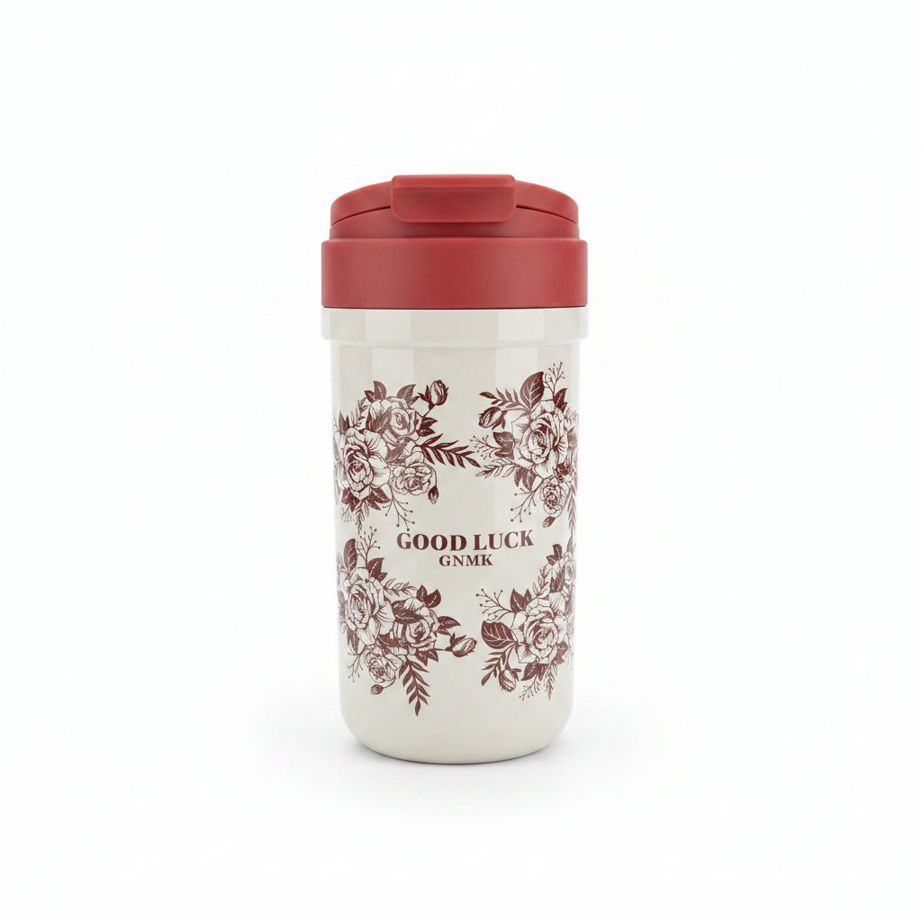 GNMK Tidal Cup Fashion Water Bottle. Insulated Streetwear-Style Travel Tumbler & Portable Sports Mug 600ml