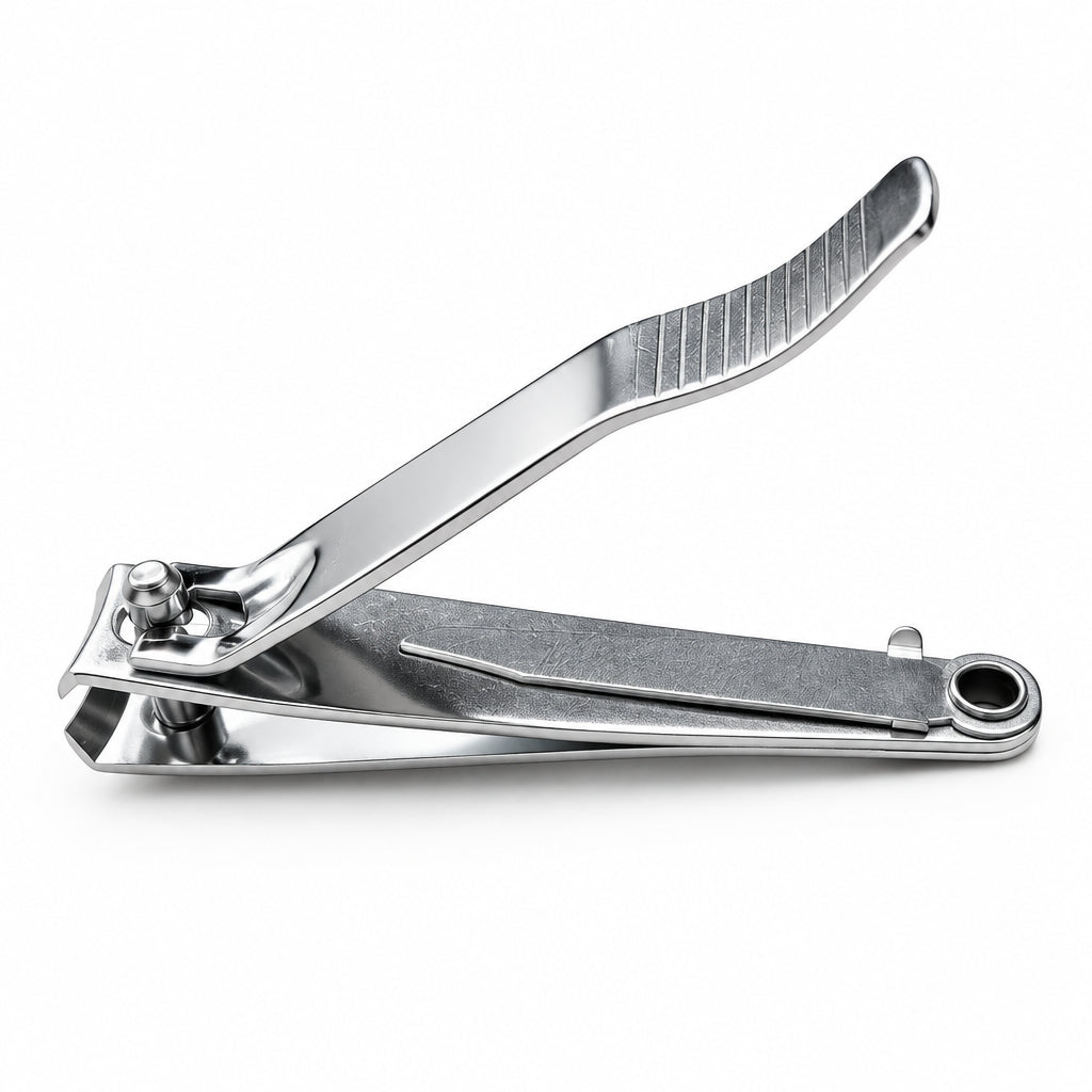 TRIM Precision Nail Clipper - Heavy Duty Stainless Steel Fingernail Clipper with Integrated Nail File (1 Piece)