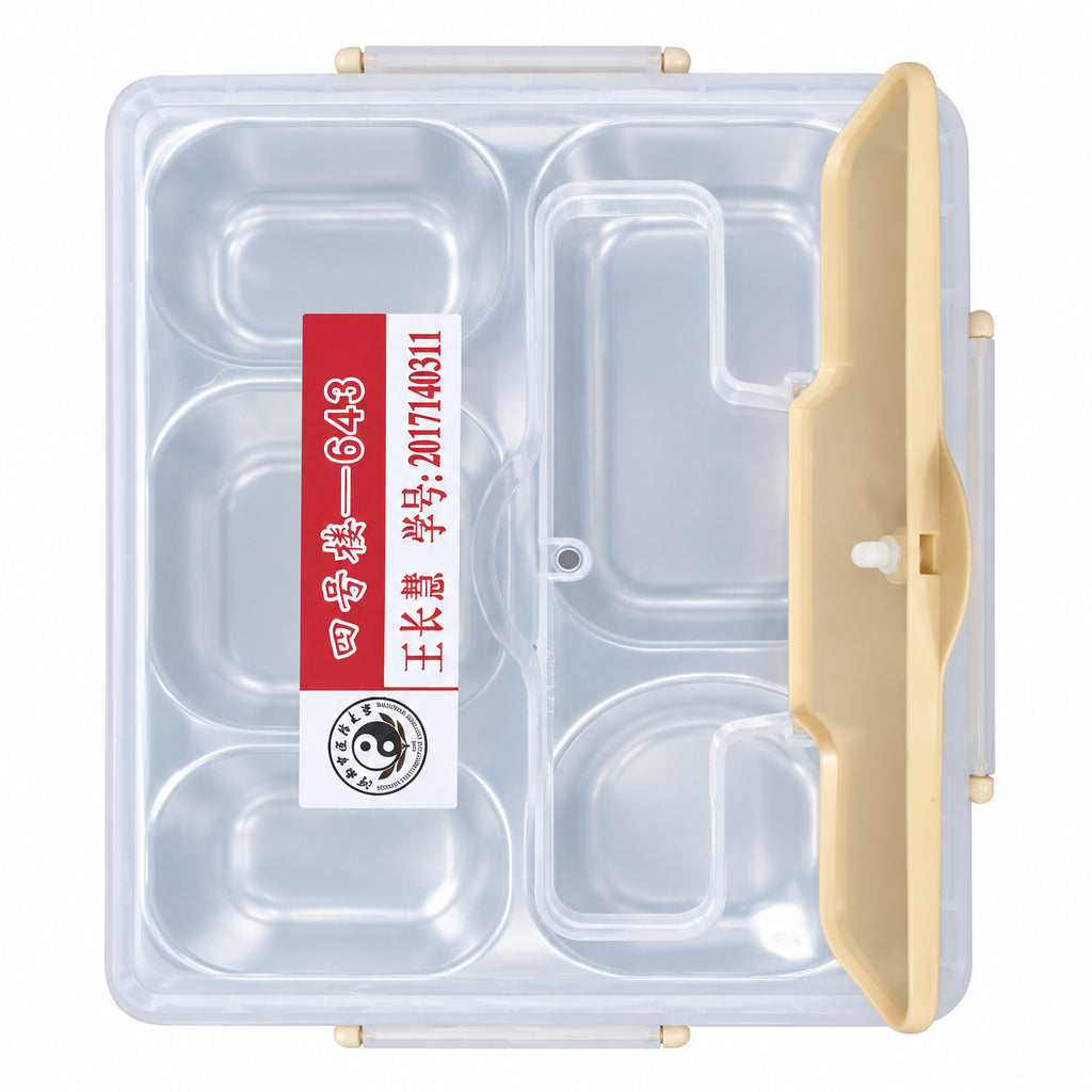 SUS304 Stainless Steel Multi-Compartment Bento Lunch Box