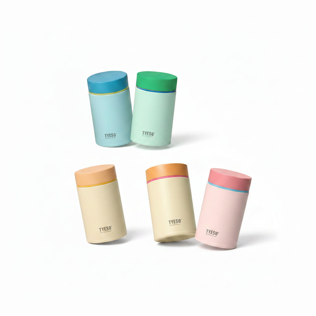 TYESO 300ml Vacuum Insulated Food Jar - Stainless Steel Thermos Lunch Box & Leakproof Thermal Container for School, Office, and Travel