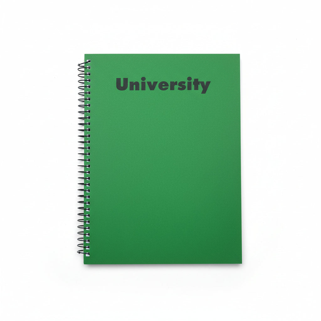 University Cartoon Cover 384 pages Grid Spiral Notebook - square lines