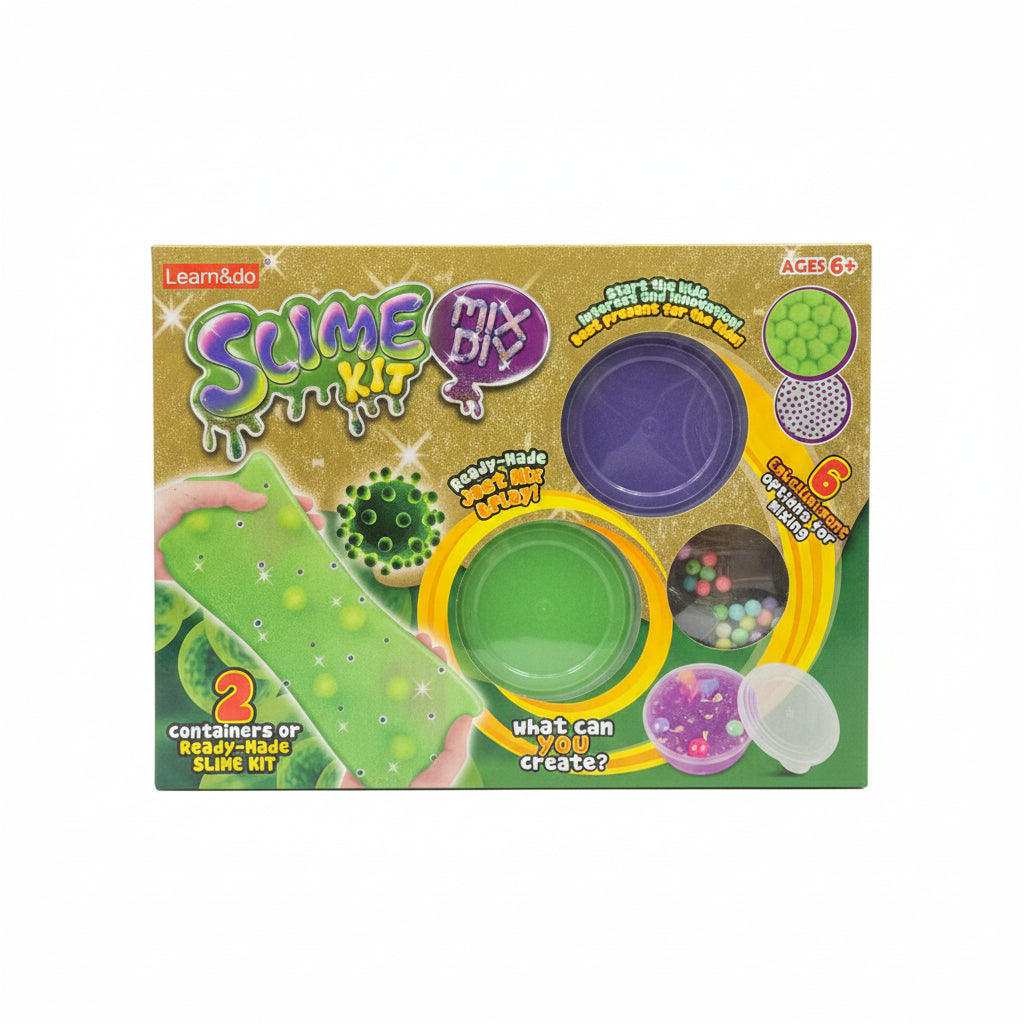 DIY Slime Kit with Two Containers and Mix-Ins