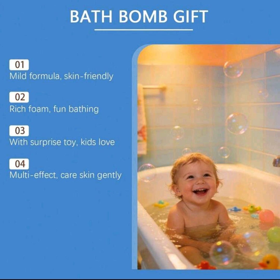 Kids' Surprise Marine Animal Bath Bomb Gift Set - 12 Pieces