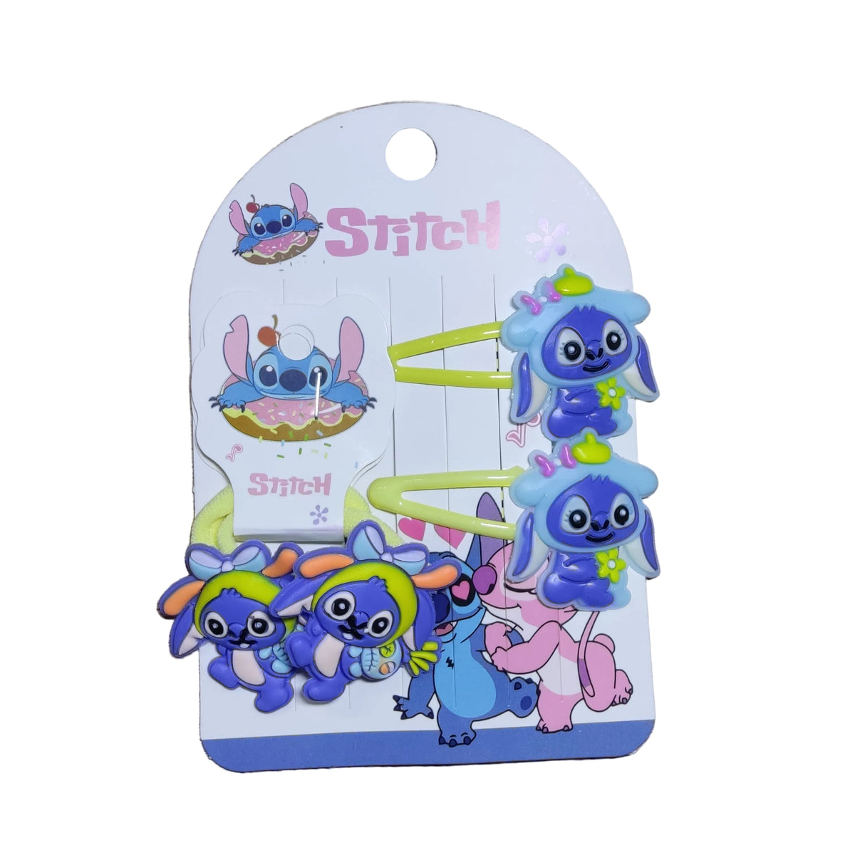 Stitch Theme Cartoon Hair Clip Set – Assorted Character Hairpins and Accessories
