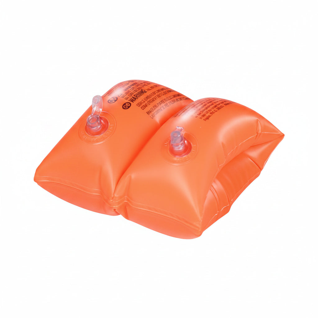 HY Intex Inflatable Orange Arm Bands – Dual-Air Chamber Swim Floaties
