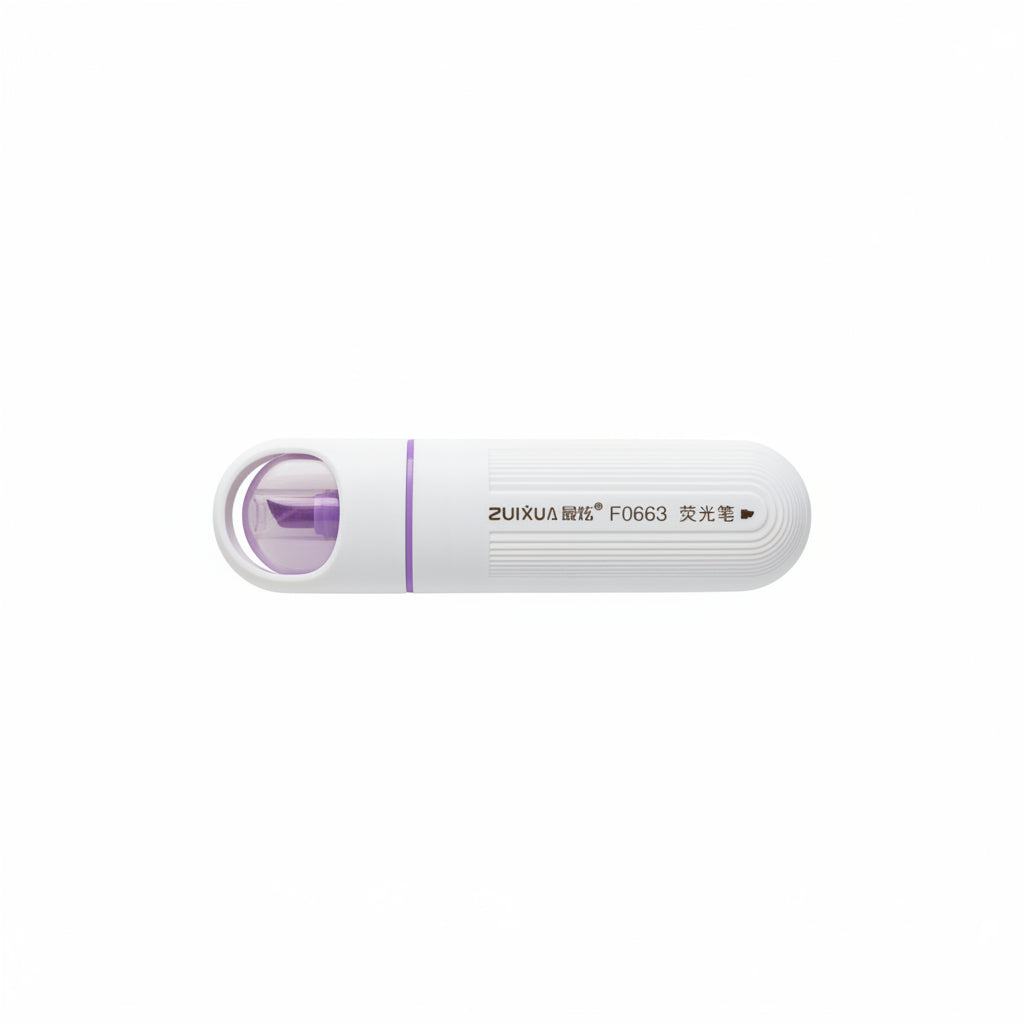 ZUIXUA F0663 Fluorescent Highlighter Pen - Purple