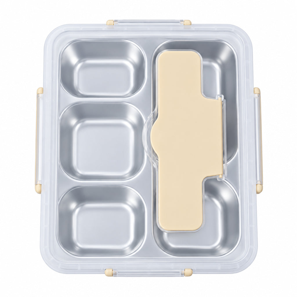 SUS304 Stainless Steel Multi-Compartment Bento Lunch Box