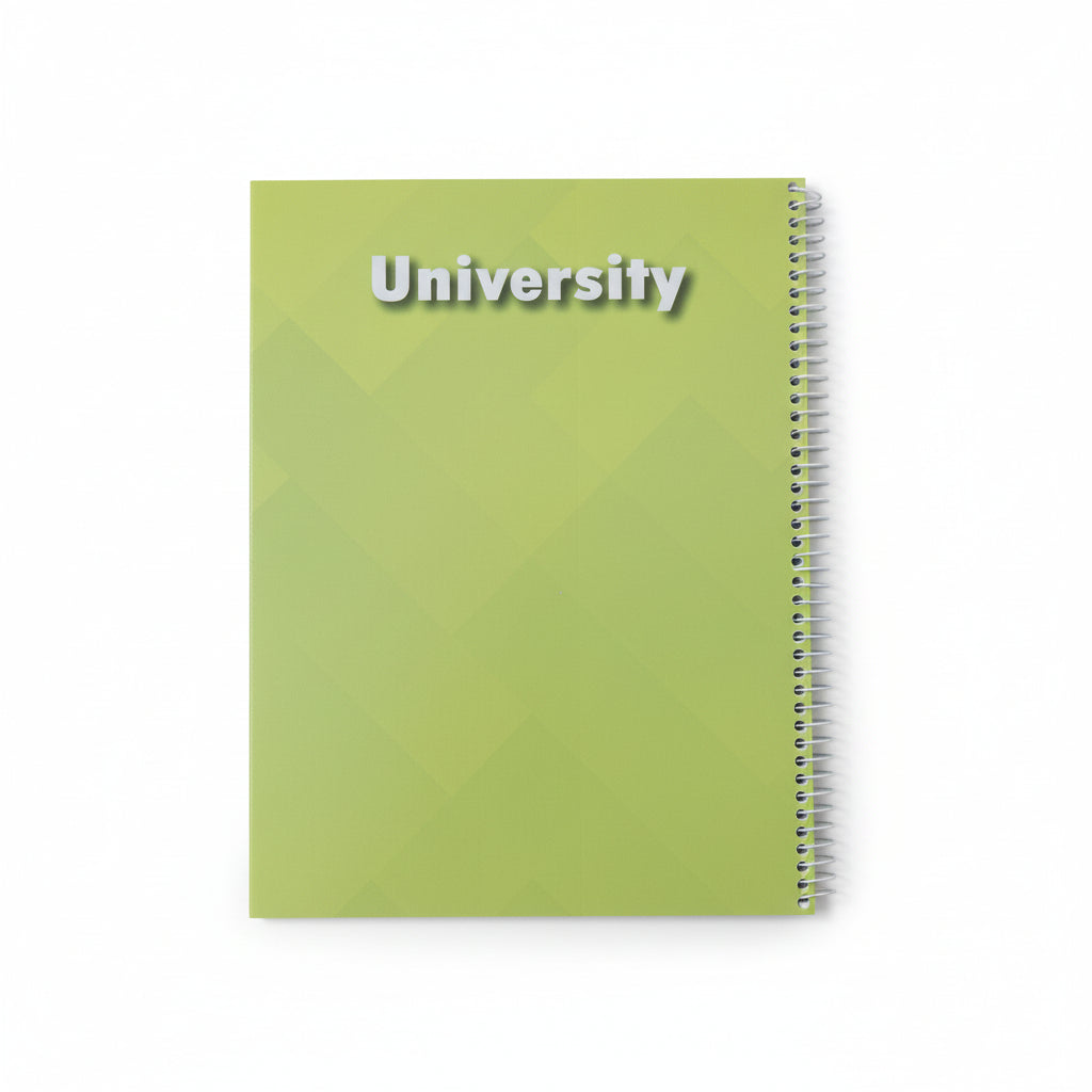 University cartoon cover Wire-Bound Spiral Notebook 192 pages - arabic lines