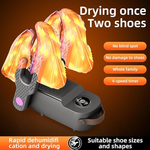 4 Arms Shoes Dryer with Timer and Antibacterial Function