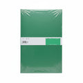 Display Book 10 Pockets Transparent Portfolio Folder - Green
