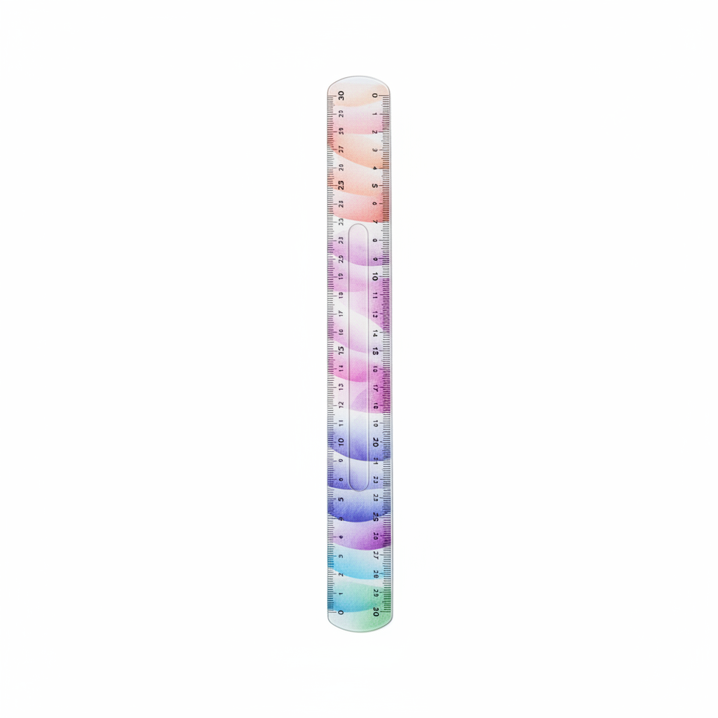 PENPAI PP1438 Gradient Color 30cm Flexible Ruler