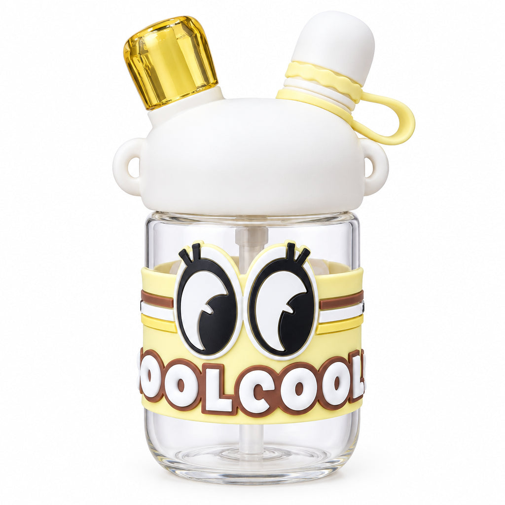 ST-YIBEN CoolCool! Cartoon Kids 550ml Leak-Proof Water Bottle - School & Outdoor Hydration Bottle