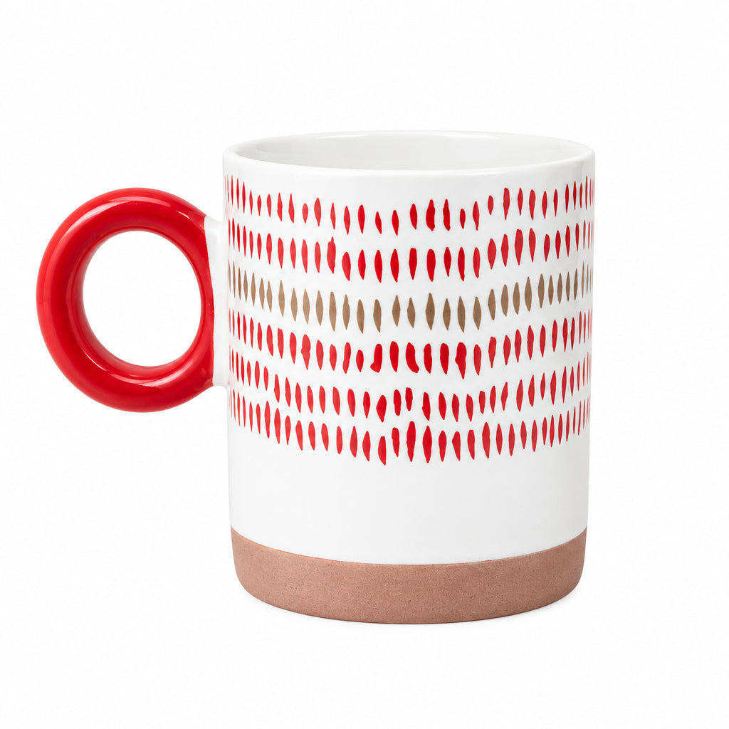 Saida Ceramic Mug – 400ml Decorative Coffee and Tea Cup