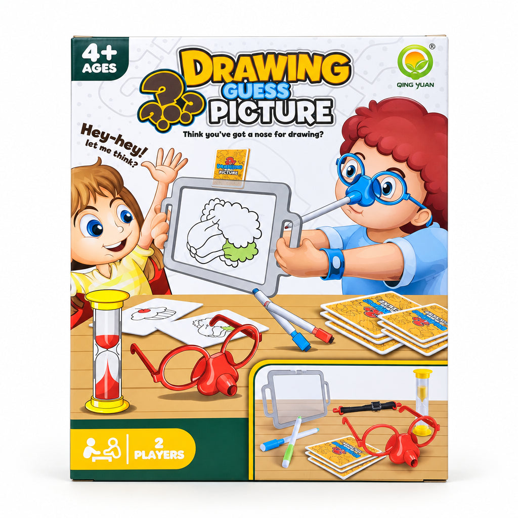 Drawing Guess Picture – Interactive Nose-Drawing Board Game Set