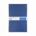 Display Book 10 Pockets Transparent Portfolio Folder - Blue