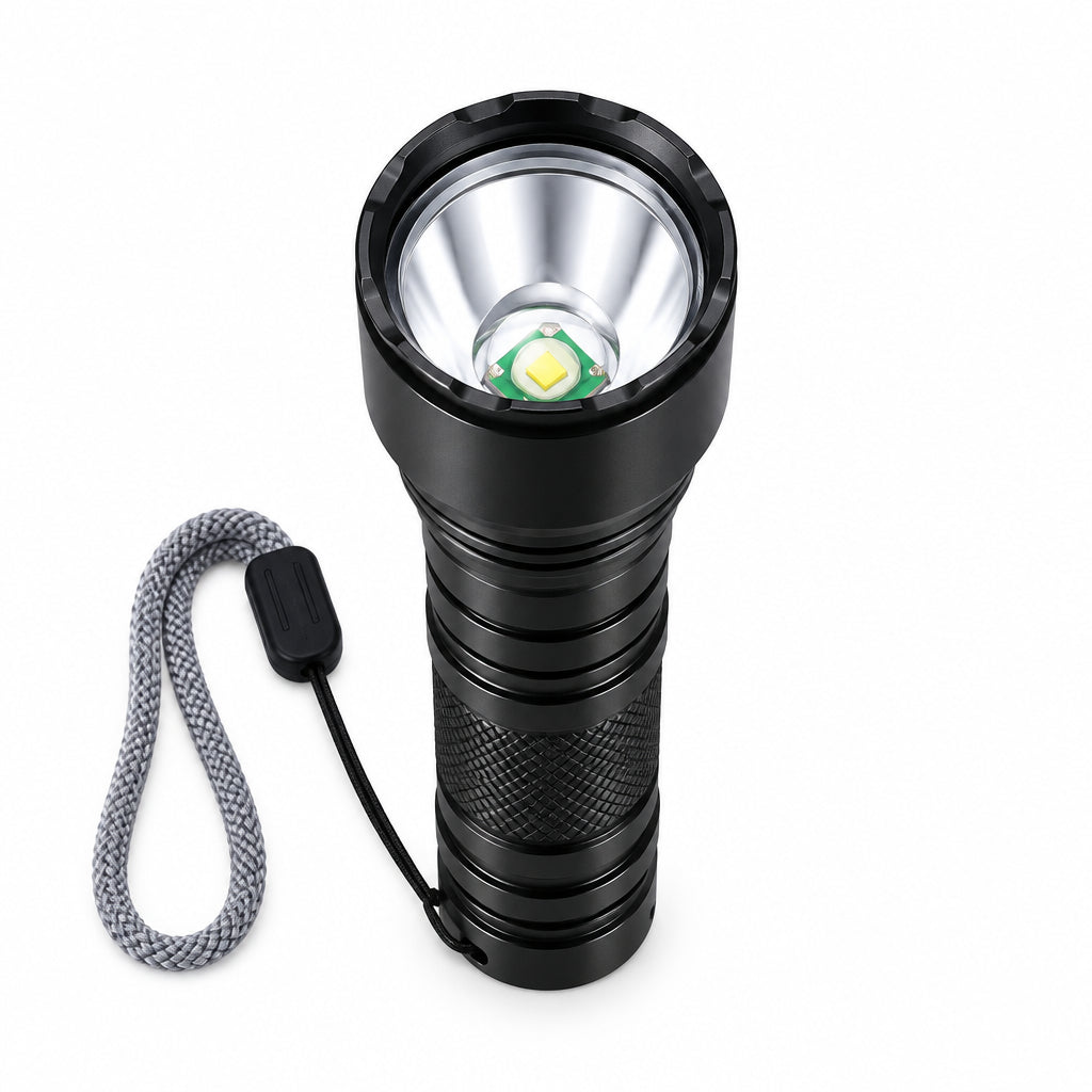 LED Mini Flashlight with Protective Storage Case – Rechargeable XPE and COB Light Set
