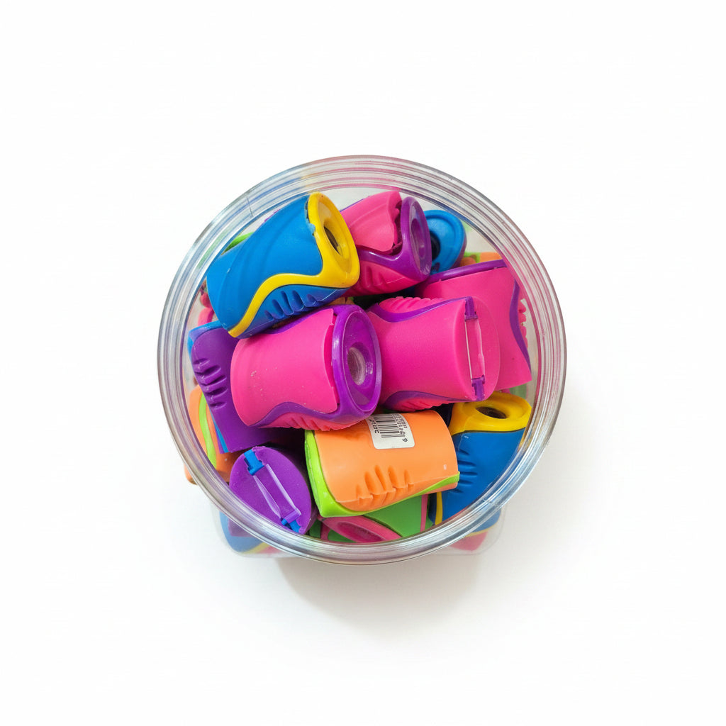 DOMS Shencai Mini Pencil Sharpener – Piece (Random Color)