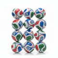 Colorful Mondial Decorative Stress Mini Relief Ball - Single Piece