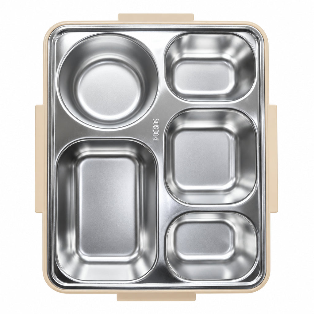 SUS304 Stainless Steel Multi-Compartment Bento Lunch Box